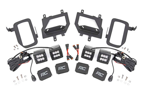 LED Light | Fog Mount | Dual 2" Black Pairs | Spot | Ford F-150 (15-17)