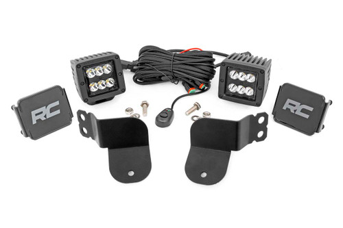 LED Light | Cage Mount | 2" Black Pair | Spot | Polaris General (16-22)/General 4 (17-22)