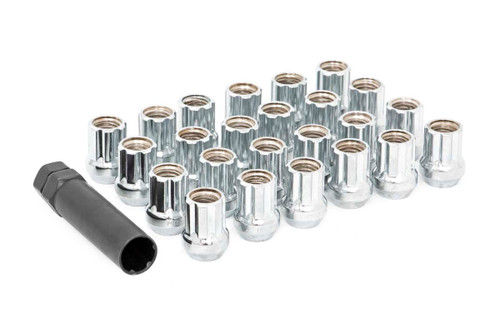 M14 x 1.5 Lug Nut Set of 24 | Chrome | Open End