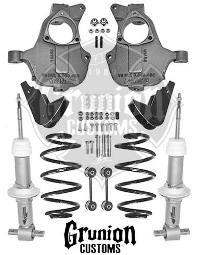 Cadillac Escalade 2014-2016 3/5 - 4/5 Lowering Kit NON Auto Ride McGaughys 34215