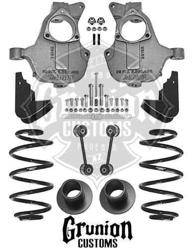 GMC Yukon XL 2014-2016 3/5 - 4/5 Lowering Kit NON Auto Ride McGaughys 34216