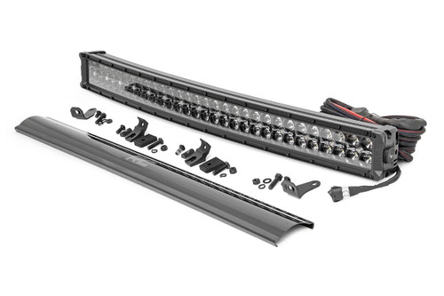 Black Series LED | 30 Inch Light| Curved Dual Row | White DRL