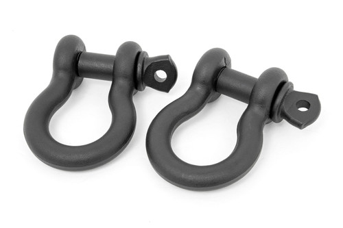 D Ring Shackles | Cast | Pair | Black