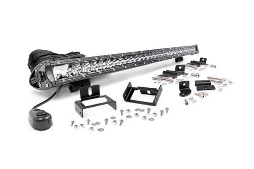 LED Light | Grill Mnt | 30" Chrome Single Row | Ford Super Duty (11-16)