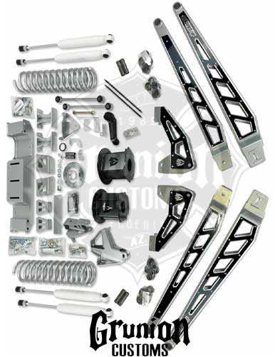 Dodge Ram 2500 2019-2023 4WD Diesel 8" Lift Kit 4 Link Kit Silver McGaughys 54430