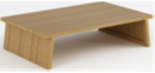Fuji Scandinavian style low coffee table, 27''x39''