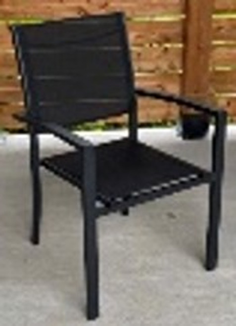 Bayview stackable sling dining chair