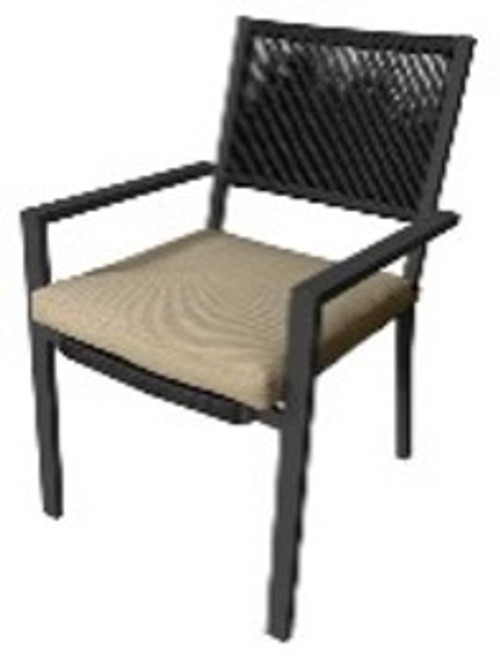 Grenada chair with seat cushion