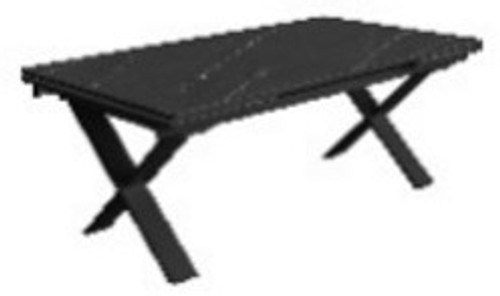 Alila stone effect extension table 40''x70''-90''-110''
