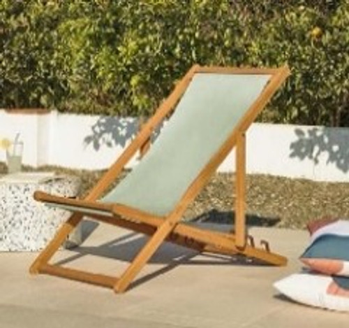 Deck folding chair with polyester fabric
