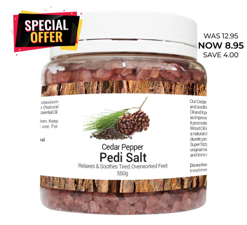 MO Foot Salts - Cedar Wood & Pepper 
