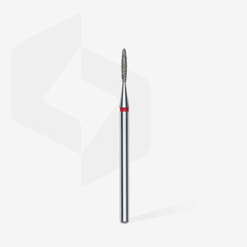 DIAMOND NAIL DRILL BIT  "Flame"- Red - 1.4 