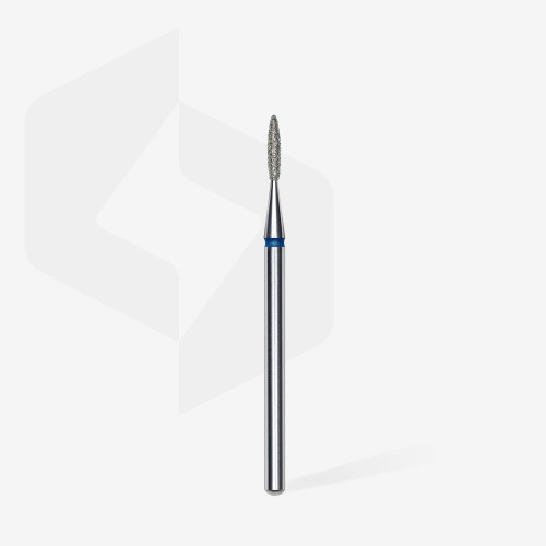 DIAMOND NAIL DRILL BIT  "Flame"- Blue - 1.6 