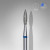 DIAMOND DRILL BIT pointed "FLAME" - blue - 2.1