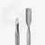 Manicure pusher EXPERT 90 TYPE 2 (slant pusher and rounded wide pusher)