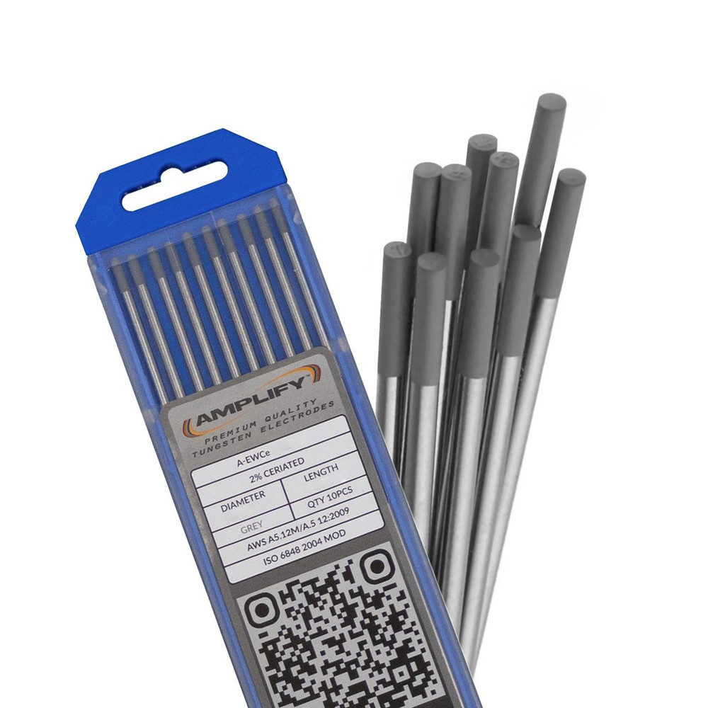 Amplify 2% Ceriated Tungsten Electrodes - Grey Tip