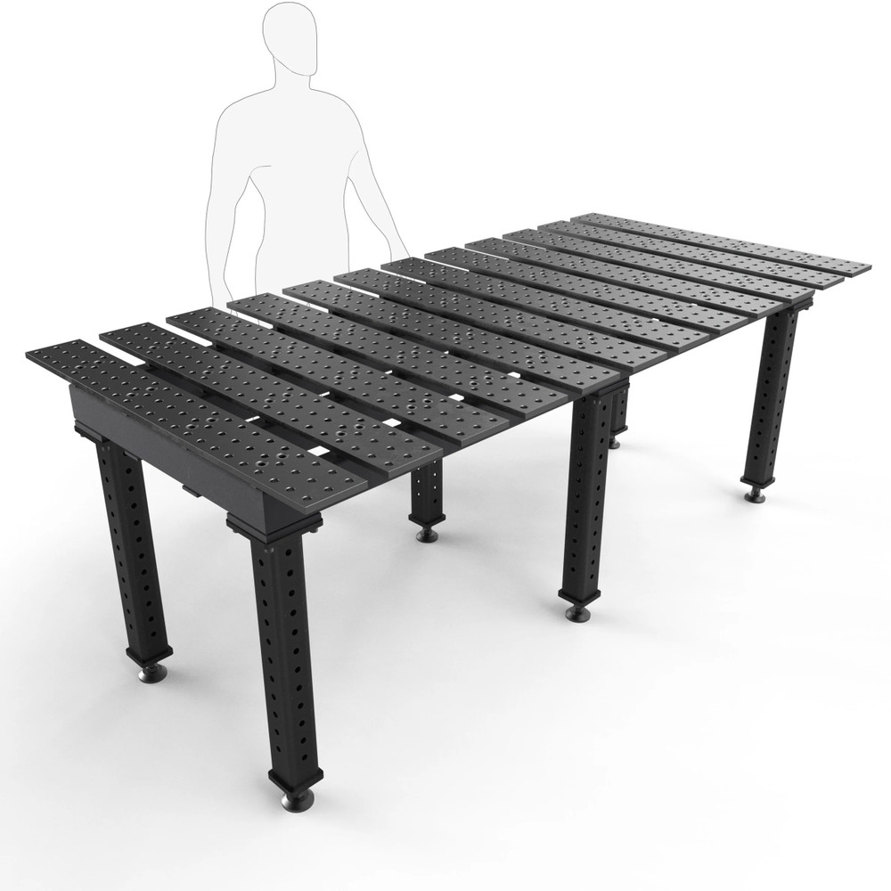 BuildPro 8' Welding Table - Nitride Finish | Arc-Zone.com