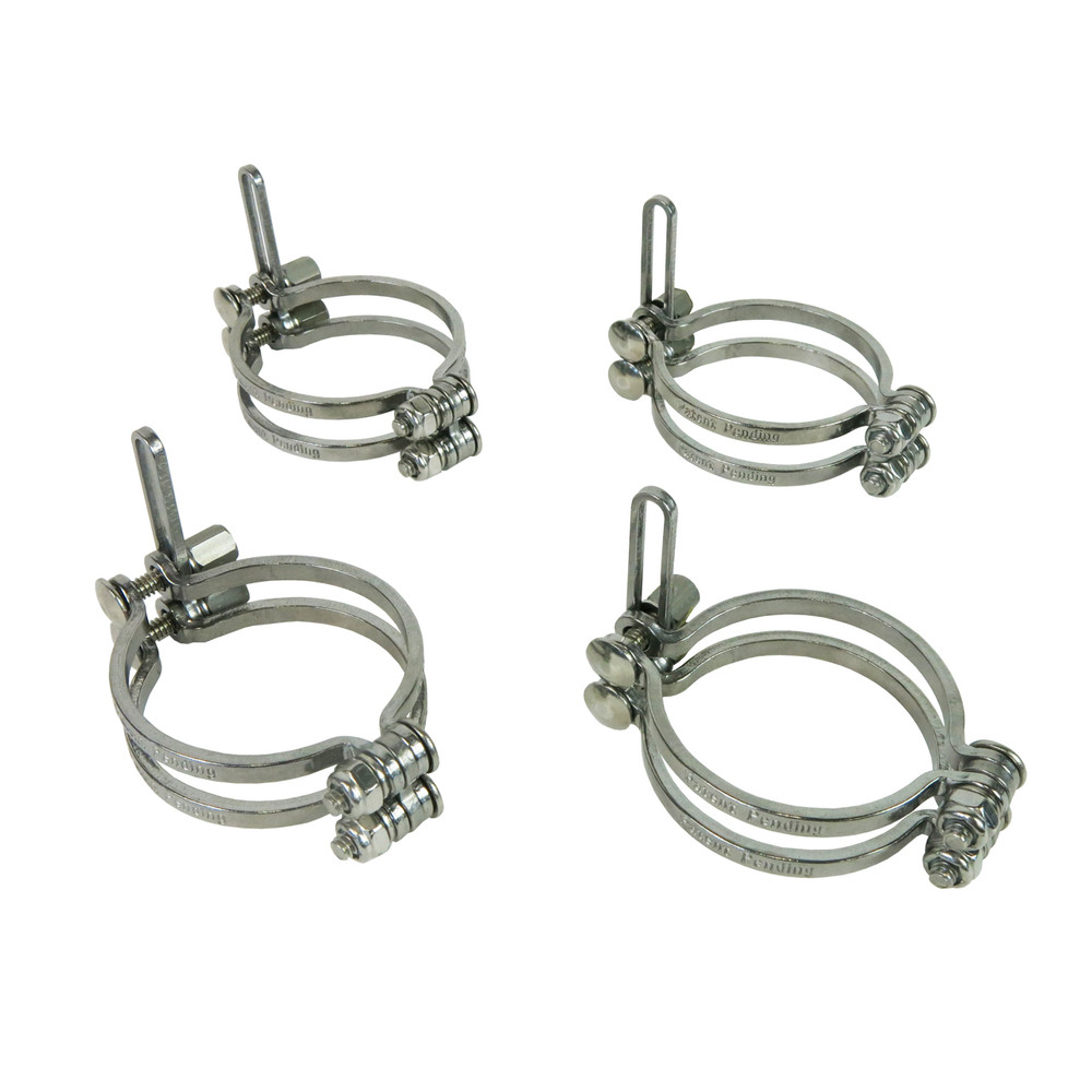 Icengineworks 2-1/4 inch Header Tack Welding Clamp, Set of 4