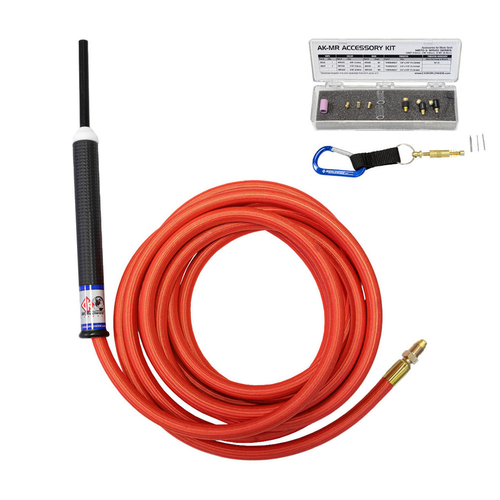 Micro TIG Torch with 12.5' SuperFlex Cable | Arc-Zone.com