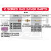 CK Worldwide CK Gas Saver™ #8 Cup, 9/20 & 2-Series TIG Torches (Pack of 2) 