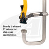 StrongHand Tools Ratchet Action Step-Over Utility Clamp - Medium Duty 