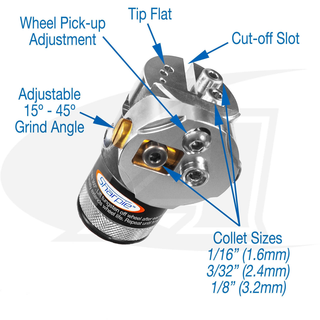 Sharpie DX™ Head ONLY Kit, ADJ 15°- 45° - Arc-Zone.com, Inc