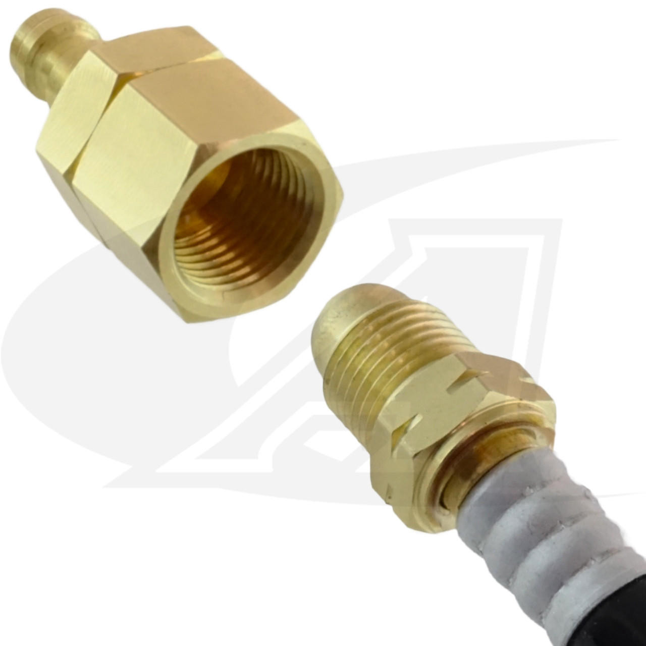 Quick-Release Single Shut-Off TIG Water Hose Plug (Large Pin)