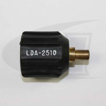 Lenco Small Male Dinse-to-Large Female Dinse Adapter (Black) 