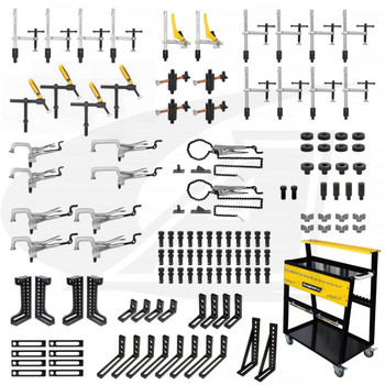 StrongHand Tools BuildPro™ 127 Piece Fixturing Kit, Fit 5/8 Holes 