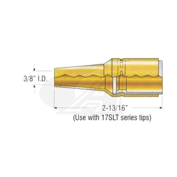 Profax Tapered 3/8" MIG Nozzle - Brass (Pack of 10) 