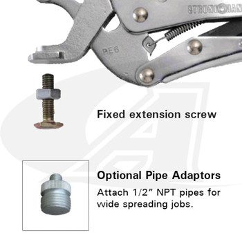 StrongHand Tools Expand-O Pliers - Reverse-Action Clamping Pliers 