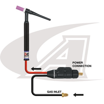 CK Worldwide SafeLoc, 100 Amp Cam-Lock Style Air-Cooled TIG Connector 