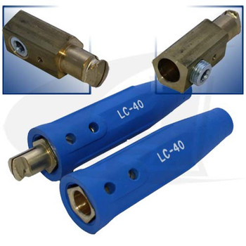 Lenco 350 Amp Lenco Cable Connector - Blue 