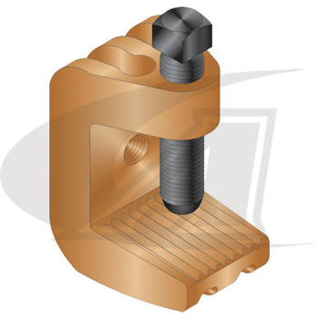 Lenco Heavy Duty C-Clamp Clamp With 3/4" Threaded Connection 