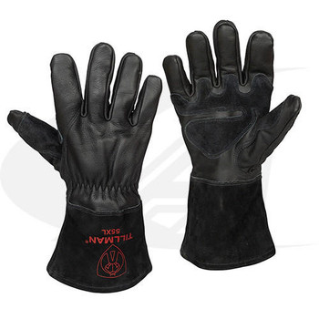  Tillman® Onyx® Top Grain/Split Cowhide Cotton Fleece Lined MIG Gloves 