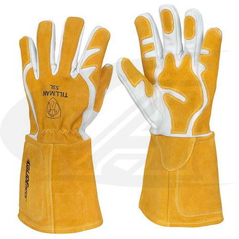  Tillman® Top Grain / Split Cowhide with a Glide Patch™ and Leather Heat Shield; Cotton Fleece Lined MIG Gloves 