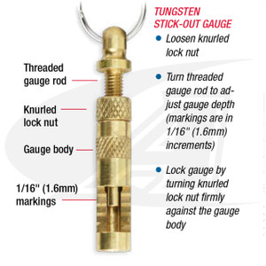 CK Worldwide Tungsten Stick-Out Gauge & Wrench for Micro TIG Torches 