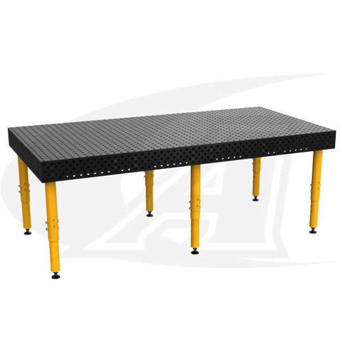 StrongHand Tools Alpha 5/8 Welding Tables w/ Six Legs, 96" x 48" 