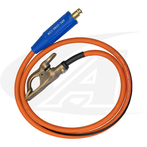 Arc-Zone Pro 200 Amp Flat Jaw Shorty Ground Cable Kit 