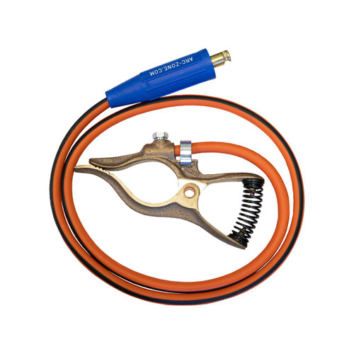 300 Amp Flat Jaw Ground Cable - 5' Shorty Whip to LC-40 Male - Arc