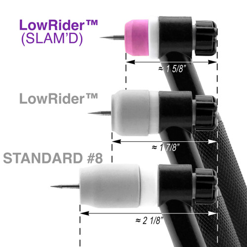 Slam'd LowRiderCup™ "Super Low" Gas Lens 3/32" Kit:  9, 20 & 2 Series