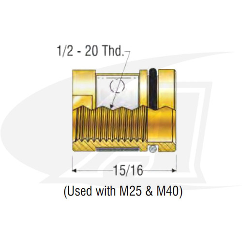 Profax Miller Style MIG Nozzle Adapter with Rings (Pack of 5) 