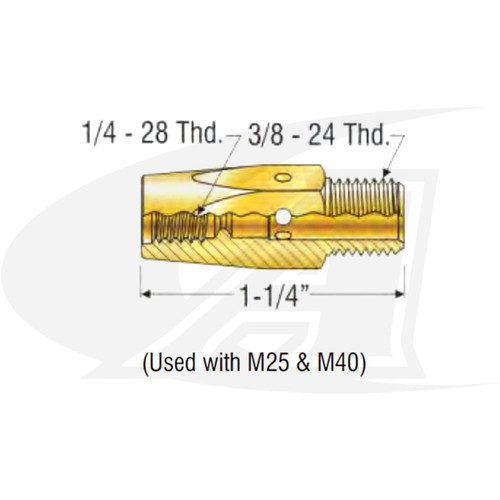 Profax Miller Style MIG Tip Adapter (Pack of 5) Profax Miller Style MIG Tip Adapter (Pack of 5)