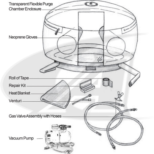 CK Worldwide Inflatable, Clear Purge Gas Chambers 