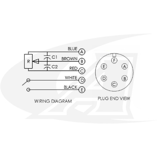 CK Worldwide Lincoln® Style Built-In Handle Rotary Amp Control (6 Pin) 