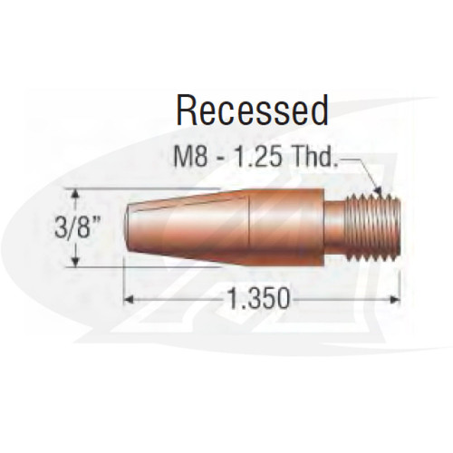Profax MIG Tapered Tip for Tweco Style Guns up to 450A 
