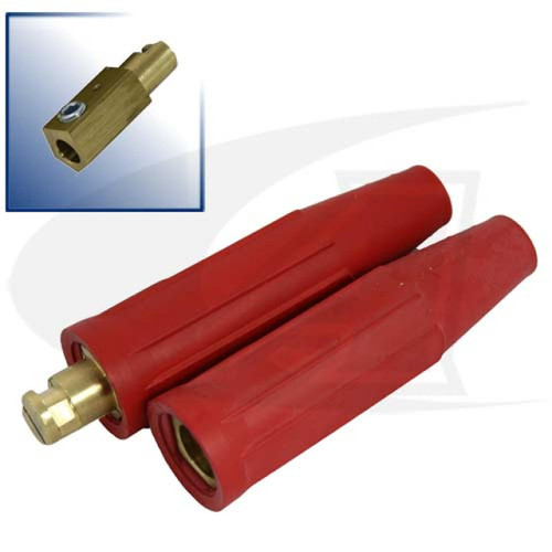 Lenco 350 Amp Cam-Lock Style Connectors - Red 