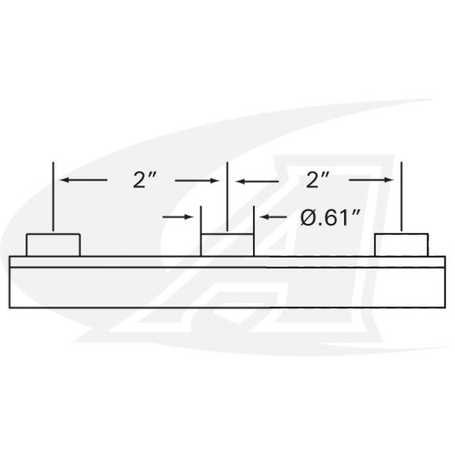 StrongHand Tools BuildPro™ 3-Hole Threaded Adapter 