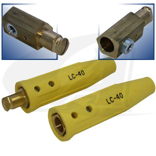 Lenco 350 Amp Lenco Cable Connector - Yellow 