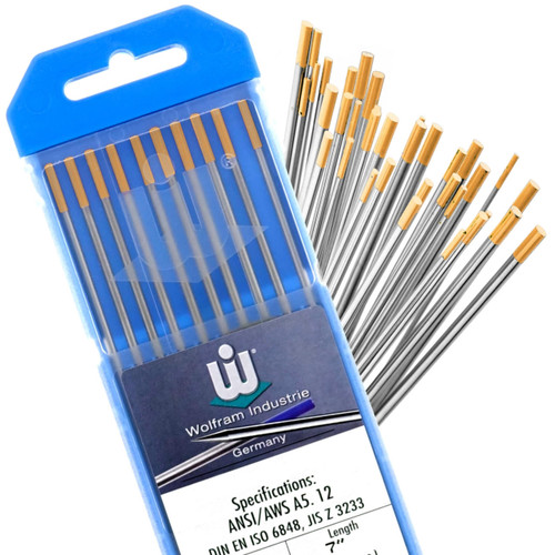 Wolfram Industries Wolfram® 1.5% Lanthanated - Gold Tip™ Wolfram Industries Wolfram® 1.5% Lanthanated - Gold Tip™